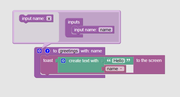 Function definition example